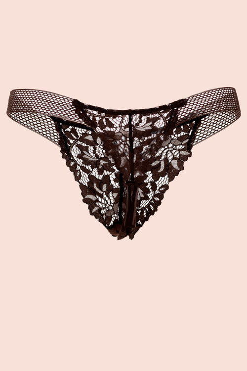 Umber Camellia Panty