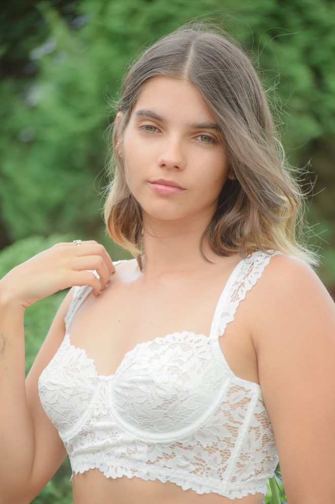 Ivory Blossom Bustier