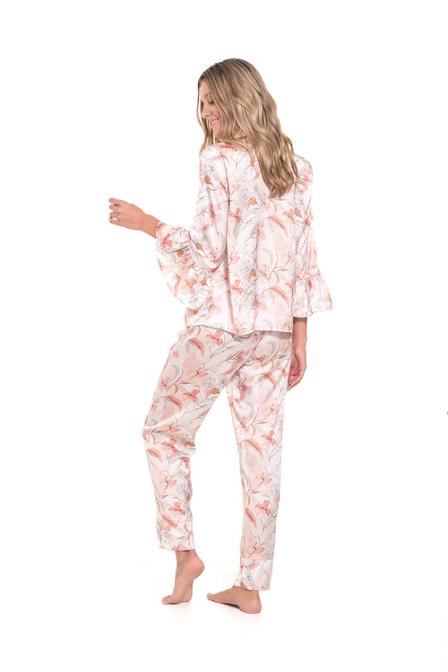 Coral Cassia Pant Sleeping Set